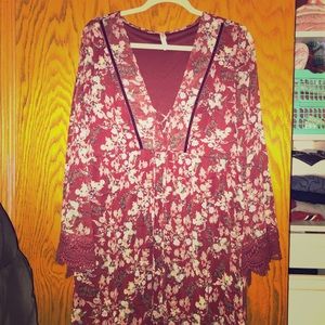 Floral Tie/Lace Dress